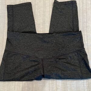 Xersion Charcoal/Black Performance Leggings 0X